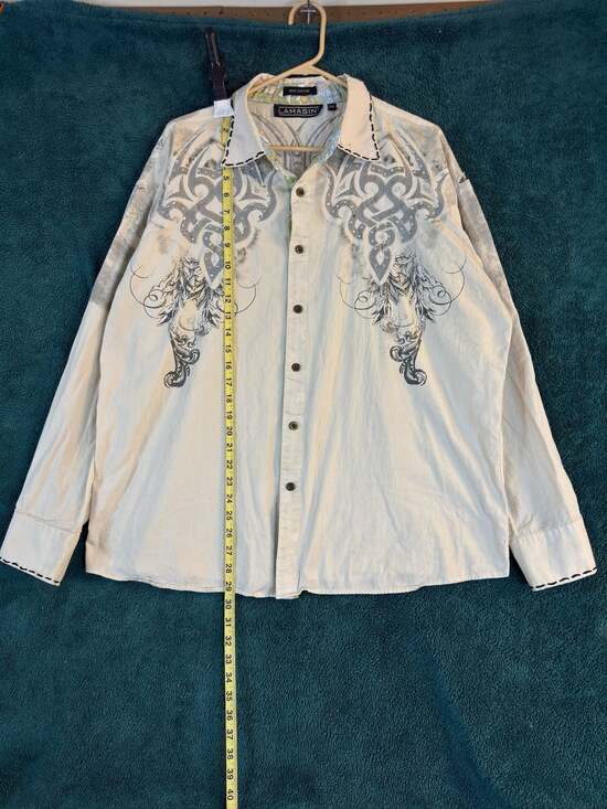 Lamasin Other - Lamasin Men's Long Sleeve Button Down Shirt Size 2XL